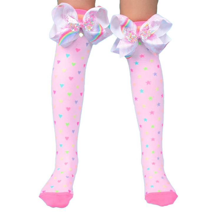 Mad Mia Socks Sprinkle Bow One Size Fits All