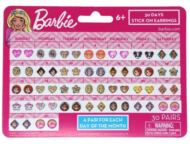 Barbie 30 Day Stick on Earring