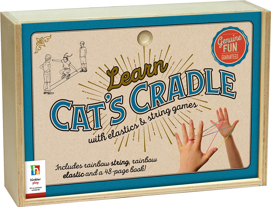Retro Toys Learn Cats Cradle In Wooden Box