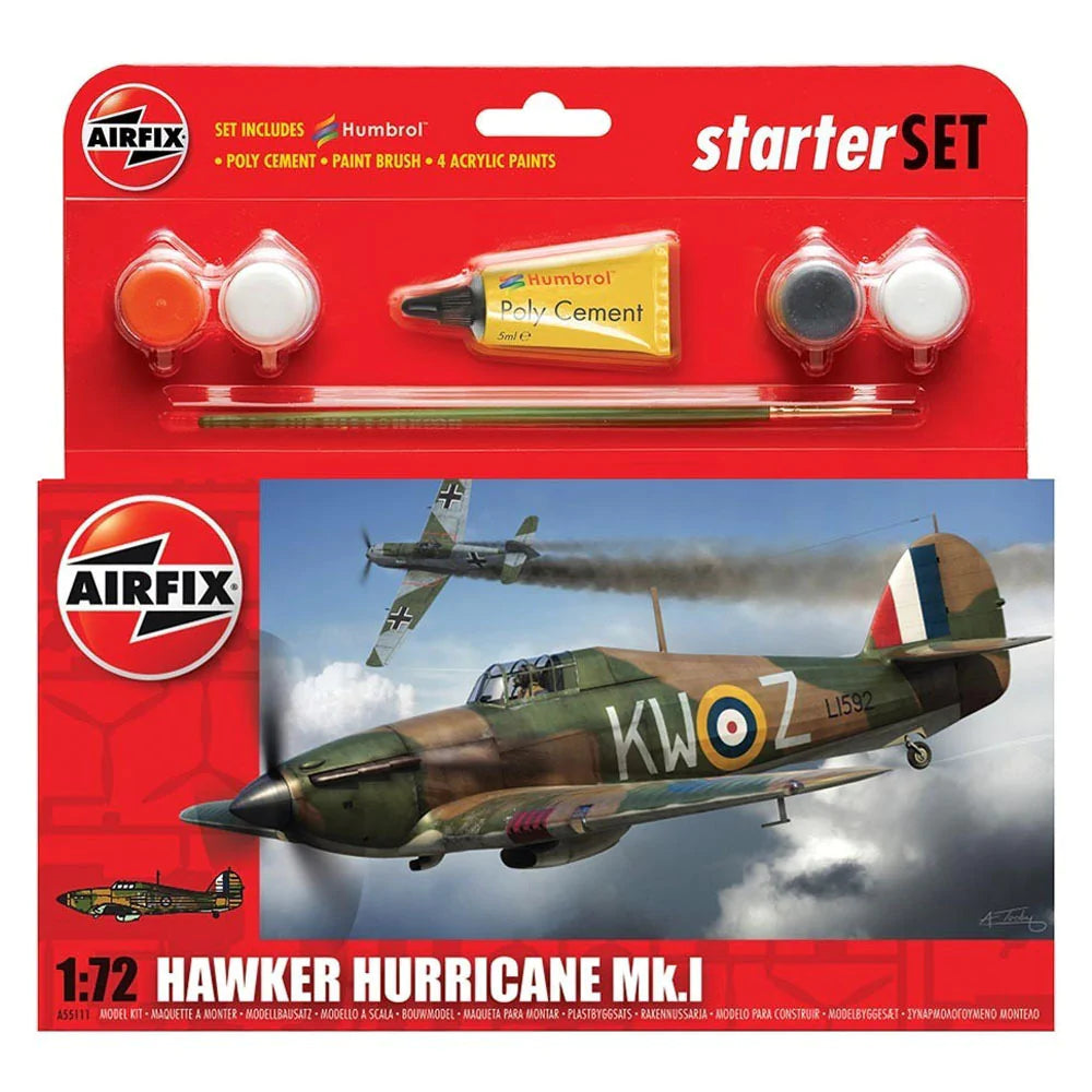 Airfix Starter Set 1/72 Hawker Hurricane Mk.1