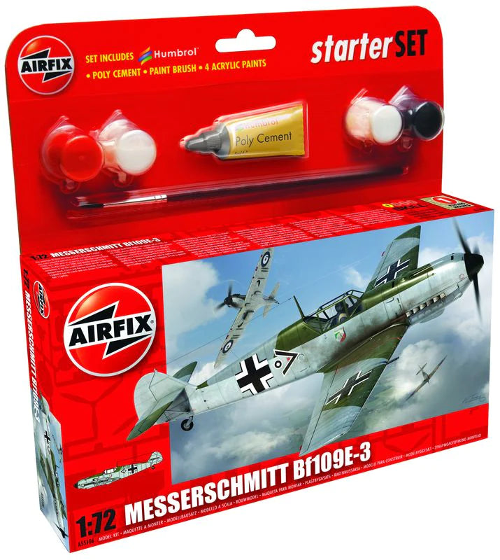 Airfix Starter Set 1/72 Messerschmitt Bf109E-3