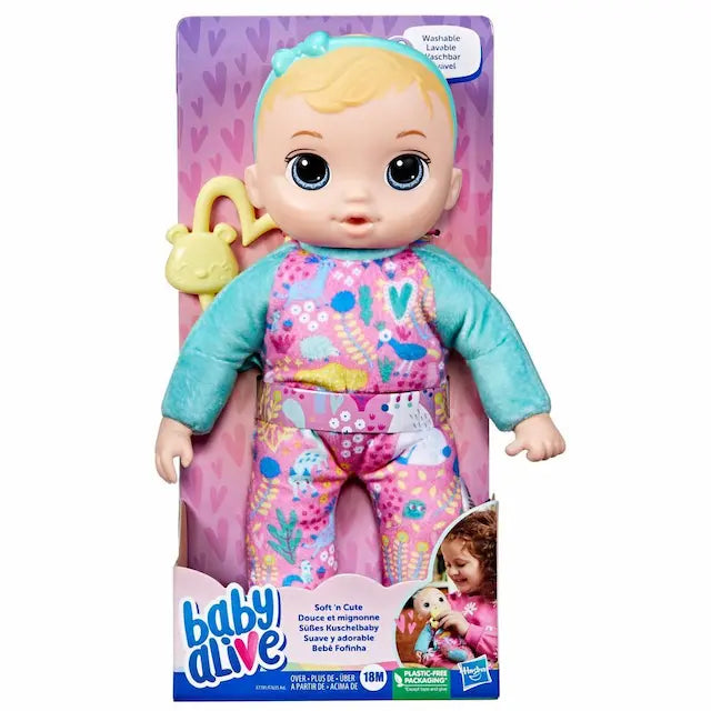 Baby Alive Soft n Cute Doll Blonde Hair