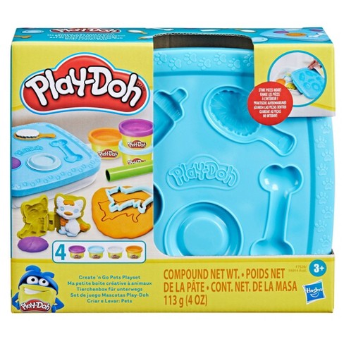 Play Doh Create N Go Pets Playset Blue