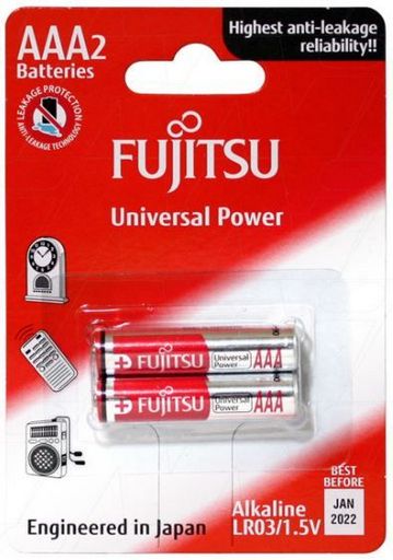 Fujitsu AAA Batteries 2Pk