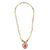 Barbie Rainbow Fantasy Pearl Stretch Necklace with Heart Charm