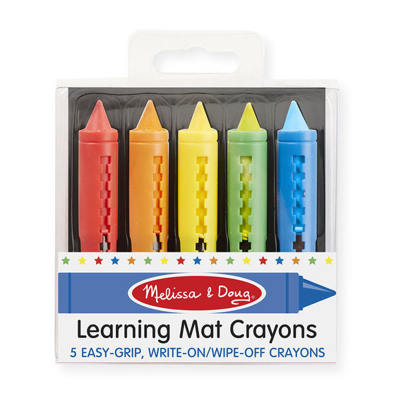 M&D 4279 Learning Mat Crayons 5pk