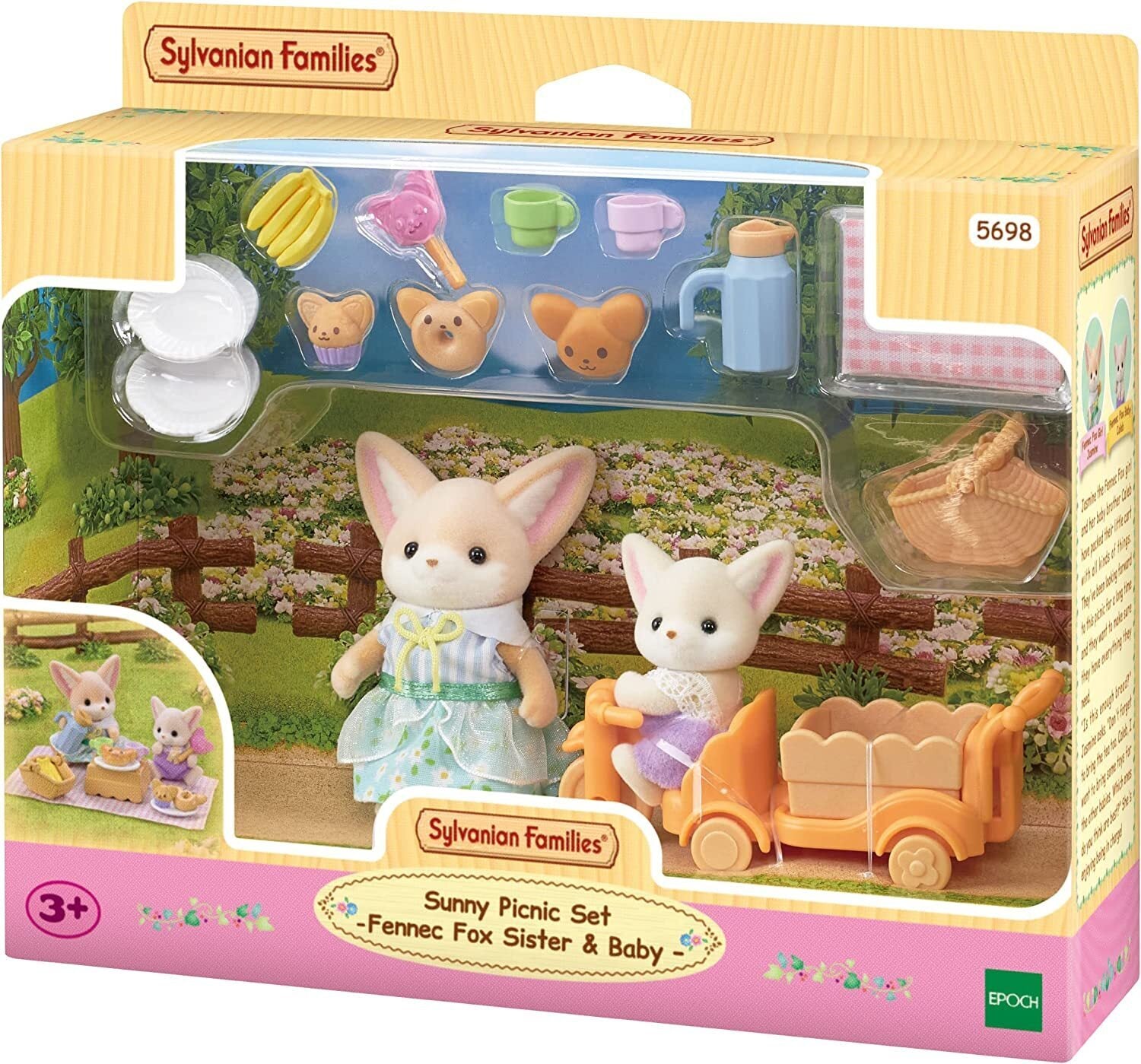 SF5698 Sunny Picnic Set Fennec Fox Sister and Baby
