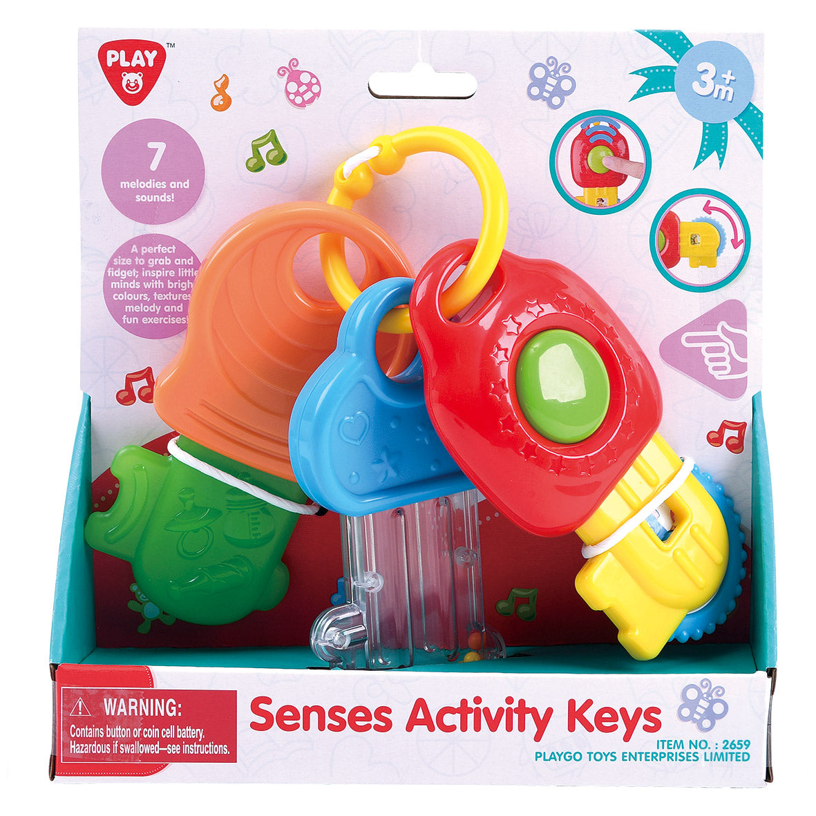PLAYGO TOYS ENT. LTD.  Senses Activity Keys B/O Included