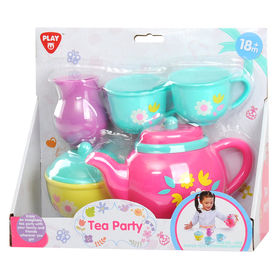 PLAYGO TOYS ENT. LTD.  Tea Party Plastic Tea Set