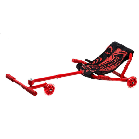 Wave Twist Roller with LED Light Wheels - Red