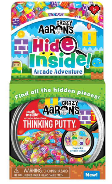 Crazy Aarons Putty Arcade Adventures Hide Inside 90g Tin