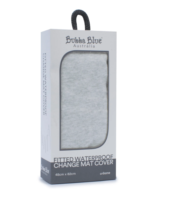 Bubba Blue Urbane Waterproof Change Mat Cover Grey Melange