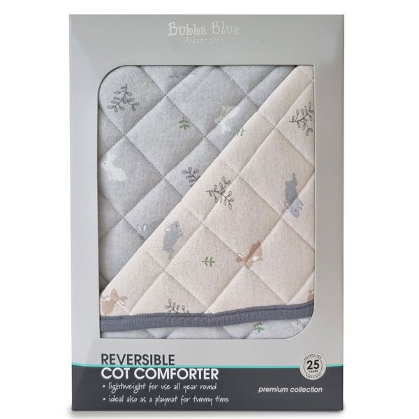 Bubba Blue Bunny Forest Cot Comforter