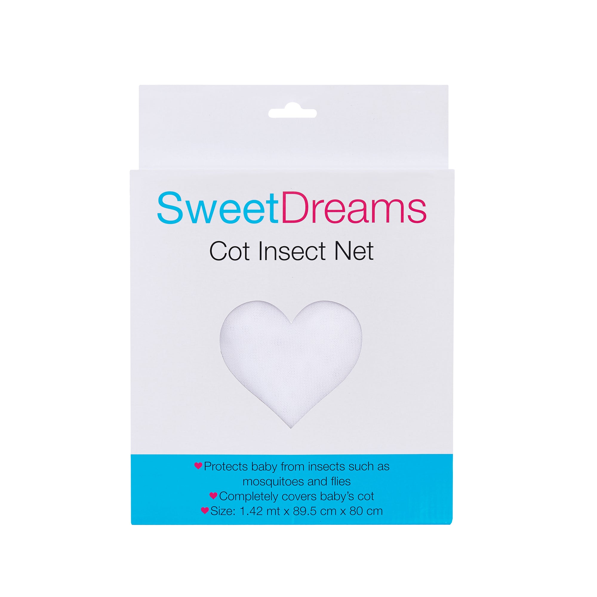 Sweet Dreams Cot Insect Net Boxed