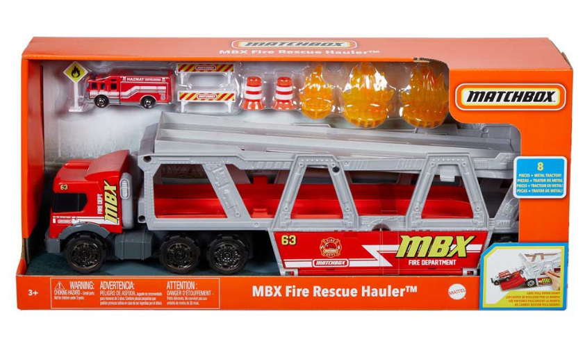 Matchbox Fire Rescue Hauler Playset