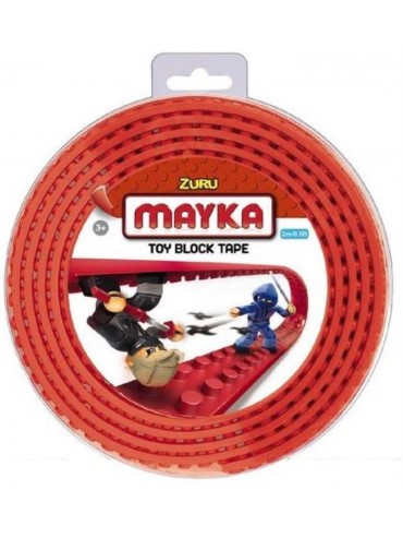 Mayka Toy Block Tape 2 Stud x 2 Metre Roll Asst Colours