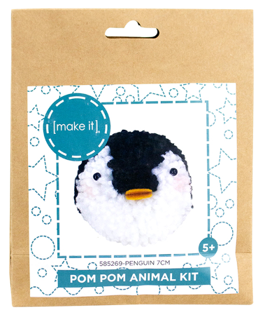 Make It Pom Pom Animal Kit Penguin 7cm