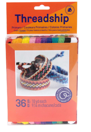 Threadship 36 Craft Thread Primary Colours