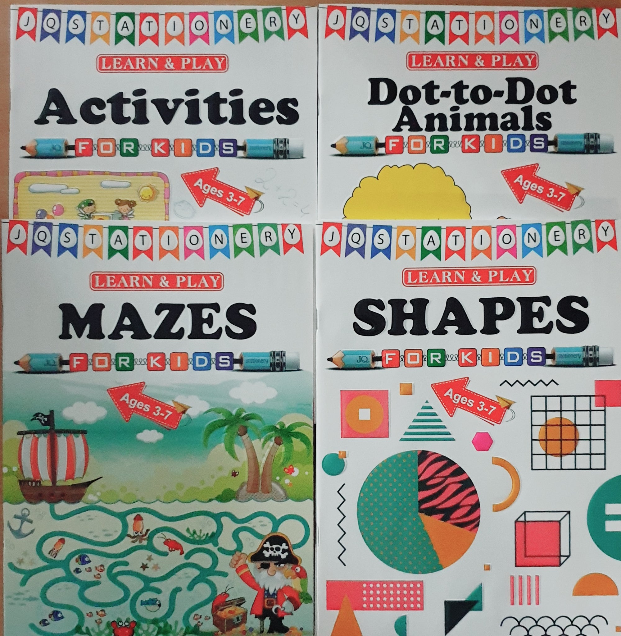 JQ Stationery Learn & Play Activities/Mazes Books Asstd