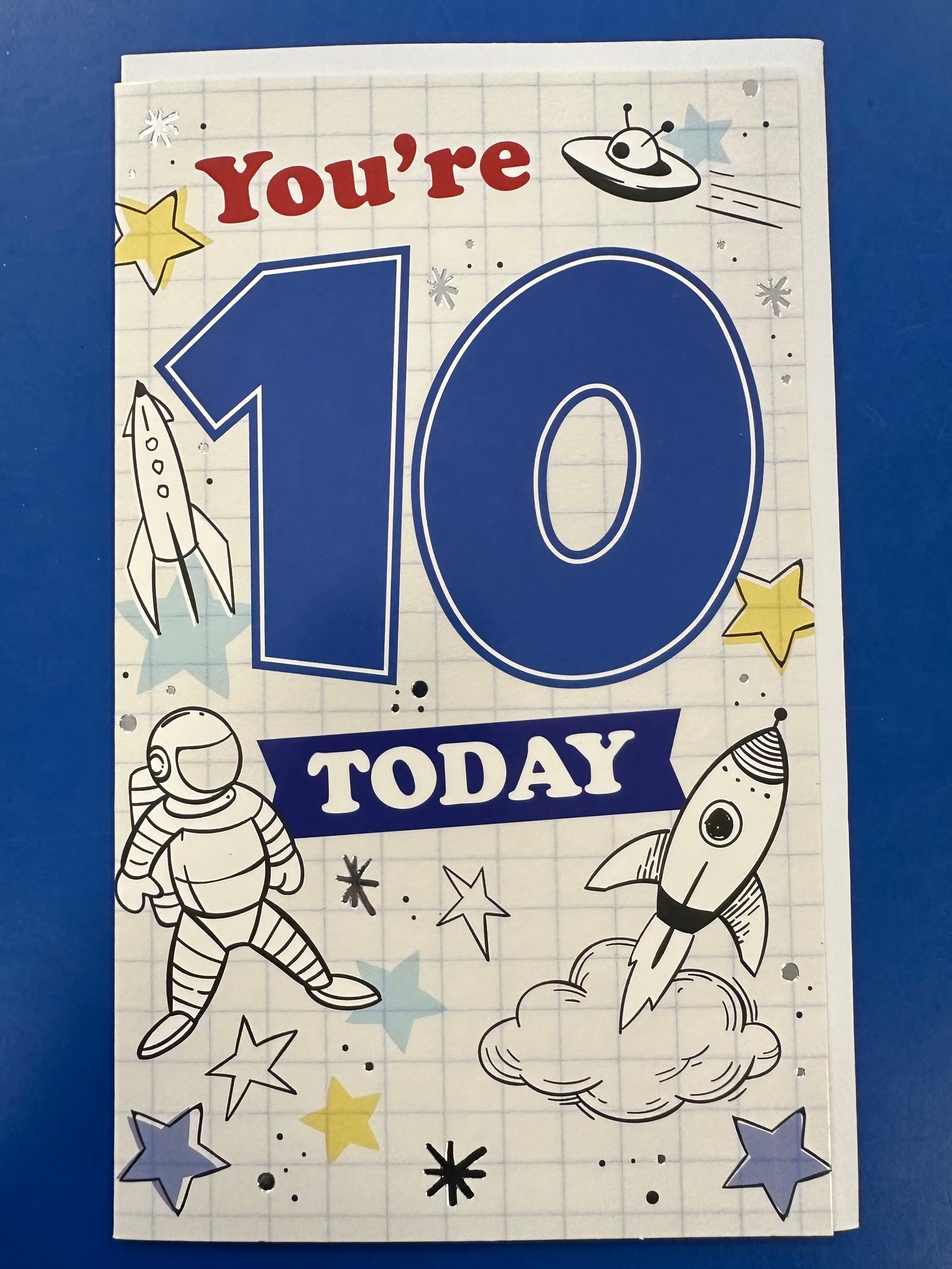 Birthday Card Boy Age 10 Rocket