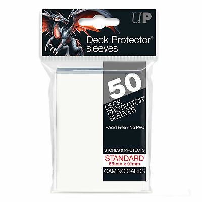 Deck Protector Sleeves White Standard 50pk