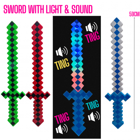 Sword with Light and Sound 3 asst Colours
